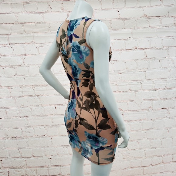Charlotte Russe Size S Floral Mesh Lined Dress - Picture 5 of 10